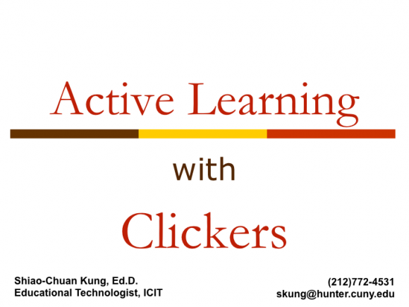 Old ActiveLearningClickers PowerPoint